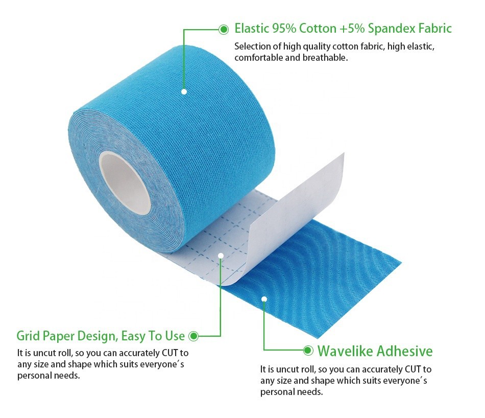 detail of Forearm kinesiology tape